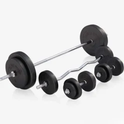 Gorilla Sports Halterbank met halterset Discount