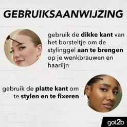 Got2B Tinted Glued Dark Blonde to Brown 4 Brows & Edges Gel Hot