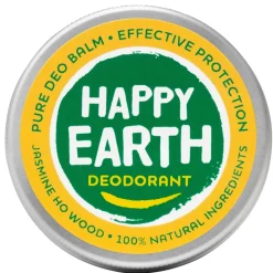 Happy Earth 100% Natural Jasmine Ho Wood Deodorant Balm Clearance