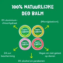 Happy Earth 100% Natural Jasmine Ho Wood Deodorant Balm Clearance