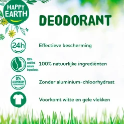 Happy Earth 100% Natural Jasmine Ho Wood Deodorant Balm Clearance