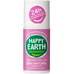Happy Earth 100% Natural Lavender Ylang Deodorant Roller New