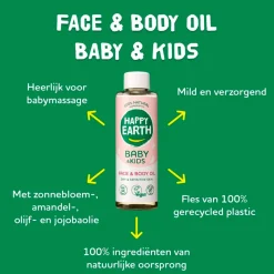 Happy Earth Baby & Kids 100% Natural Face & Body Oil