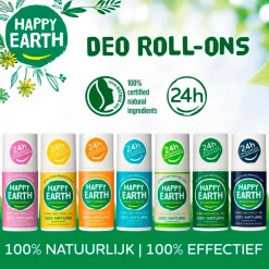 Happy Earth Bergamot Cedarwood Deodorant Roller Outlet