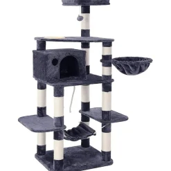 Hoppa! Multi-Level Kattenboom Voerbak Krabpaal Sisal