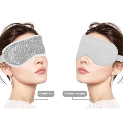 Hot & Cold Compress Oogmasker / Verkoelend Masker - Ontspannend Spa Gel Oogmasker - Grijs Hot