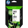 HP 302 Originele Zwarte/Drie-Kleuren Inktcartridges Best