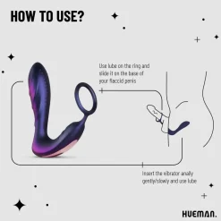 Hueman Black Hole Anaal Vibrator Met Cockring Best