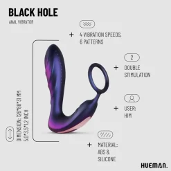 Hueman Black Hole Anaal Vibrator Met Cockring Best