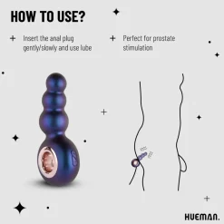 Hueman Outer Space Vibrerende Buttplug Hot