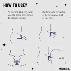 Hueman Vibrerende Strap-on Cockring Best