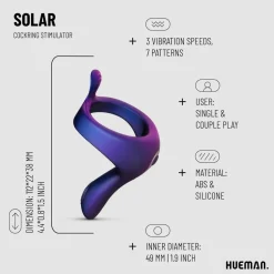 Hueman Vibrerende Strap-on Cockring Best