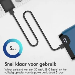 Imoshion 20.000 mAh Powerbank met 22.5W Snellader - Noodpakket Online