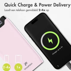 Imoshion 20.000 mAh Powerbank met 22.5W Snellader - Noodpakket Best