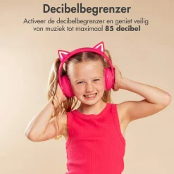Imoshion Draadloze Bluetooth Kinder Koptelefoon met Verlichte Kattenoortjes Clearance