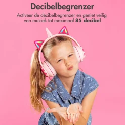 Imoshion Draadloze Bluetooth Kinder Koptelefoon met Verlichte Unicorn Oortjes Discount