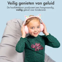 Imoshion Draadloze Bluetooth Kinder Koptelefoon met Verlichte Kattenoortjes Outlet
