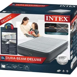 Intex Luchtbed Queen Comfort Plush Elevated New