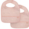 Jollein Snake Pale Pink 2-pack Waterproof Slabber Hot