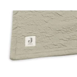 Jollein Soft Waves Olive Green / Velvet 100 x 150 cm Ledikantdeken Outlet