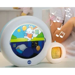 Pabobo KidSleep Moon Wit/Blauw Slaaptrainer en Kinderwekker Sale