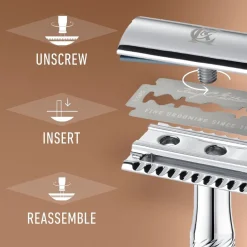 King C . Gillette Double Edge Safety Razor Scheerapparaat Hot