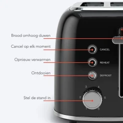 KitchenBrothers Broodrooster met Tostiklemmen Discount