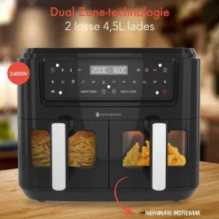 KitchenBrothers Dubbele Airfryer XXL New