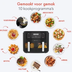 KitchenBrothers Dubbele Airfryer XXL New