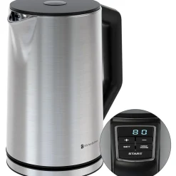 KitchenBrothers Dubbelwandige Waterkoker met Temperatuurregeling