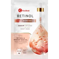 Kruidvat Cell Renewal Retinol & Rosehip Seed Oil Sheet Mask New