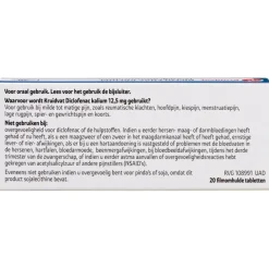 Kruidvat Diclofenac Kalium 12,5mg Filmomhulde Tabletten Online