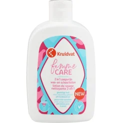 Kruidvat Femme Care 2-in-1 Zeepvrije Was- en Scheerlotion Clearance