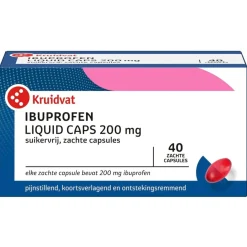 Kruidvat Ibuprofen Liquid Caps 200 mg Capsules New