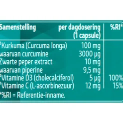 Kruidvat Kurkuma met Zwarte Peper Capsules