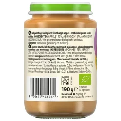 Kruidvat 6+M Bio Appel & Abrikoos Fruithapje Discount