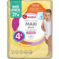 Kruidvat Maxi Plus Maat 4+ Luiers Midpack New