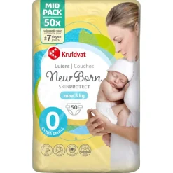 Kruidvat NewBorn Extra Small Maat 0 Luiers Midpack Sale