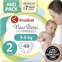 Kruidvat NewBorn Mini Maat 2 Luiers Midpack Outlet