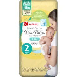 Kruidvat NewBorn Mini Maat 2 Luiers Midpack Outlet