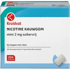 Kruidvat Nicotine Mint 2mg Suikervrij Kauwgom New