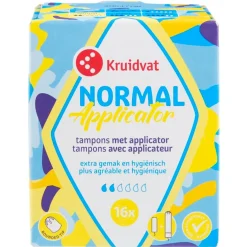 Kruidvat Normal Tampons met Applicator Sale