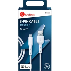 Kruidvat 8-pin Oplaadkabel New