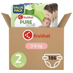 Kruidvat Pure & Soft Maat 2 Luiers Volumedoos Outlet