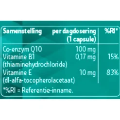 Kruidvat Q10 100 mg Capsules met Vitamine B1 New