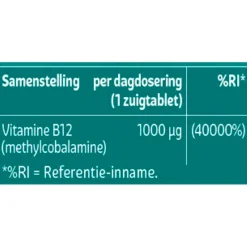 Kruidvat Science Vitamine B12 Zuigtabletten New