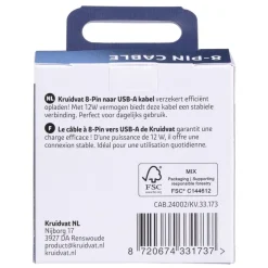Kruidvat USB-A 8-Pin Kabel Hot