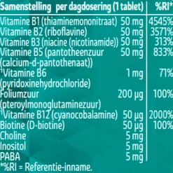 Kruidvat Vitamine B Complex 50mg Tabletten New