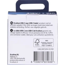 Kruidvat 20W USB-C-naar-USB-C Kabel Sale