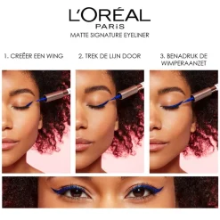 L'Oreal L Oréal Paris Matte Signature 01 Zwart Eyeliner Outlet